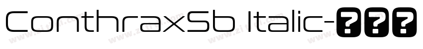 ConthraxSb Italic字体转换